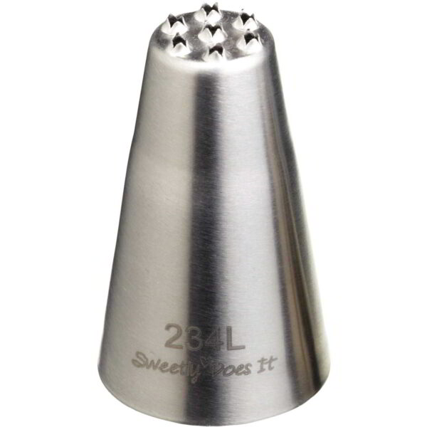 KitchenCraft Sweetly Does It Stainless Steel Large Icing Nozzle Grass / Hair 27mm/13mm