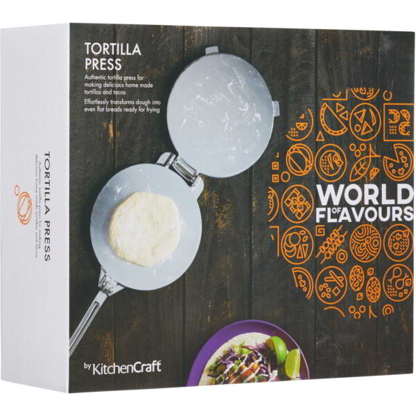 KitchenCraft World of Flavours Tortilla Press 25x20x9cm