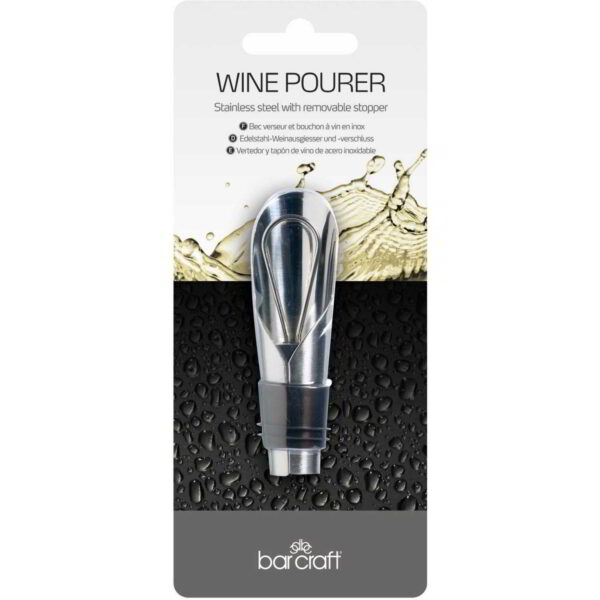 BarCraft Stainless Steel Wine Pourer and Stopper