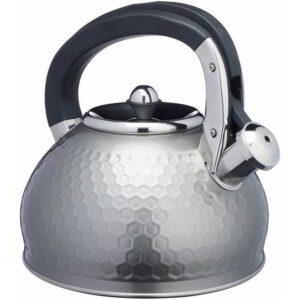 KitchenCraft Lovello Shadow Grey Whistling Kettle 2.5 Litre Capacity