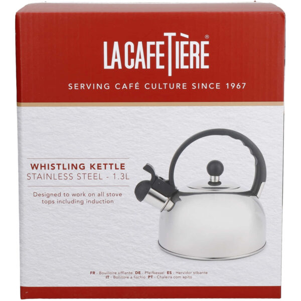 La Cafetière Stainless Steel 1.3 Litres Whistling Kettle