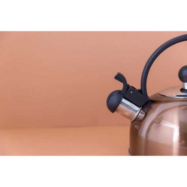 La Cafetière Stainless Steel Copper Effect 1.4 Litres Whistling Kettle