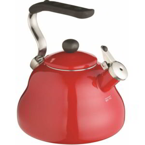 KitchenCraft Le'Xpress Coloured Whistling Kettle 2 Litres - 'Chilli Red'
