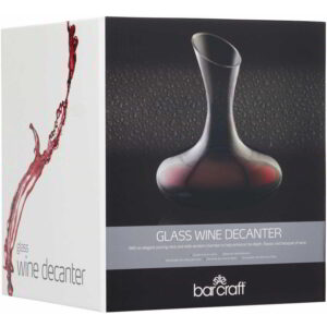 BarCraft Deluxe Glass Wine Decanter 1.5 Litres