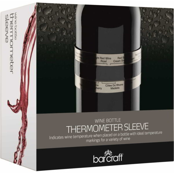 BarCraft Wine Bottle Thermometer Sleeve