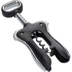 BarCraft Double Handled Winged Corkscrew Black