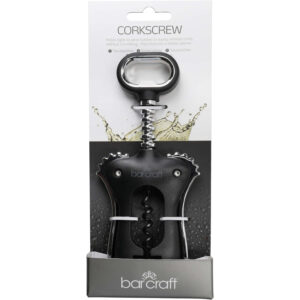 BarCraft Double Handled Winged Corkscrew Black