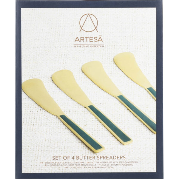 Artesà Stainless Steel Butter Spreader Set 4 Pieces