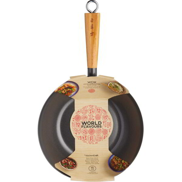Wok-pann teras non-stick 25cm puit vars Oriental World of Flavours