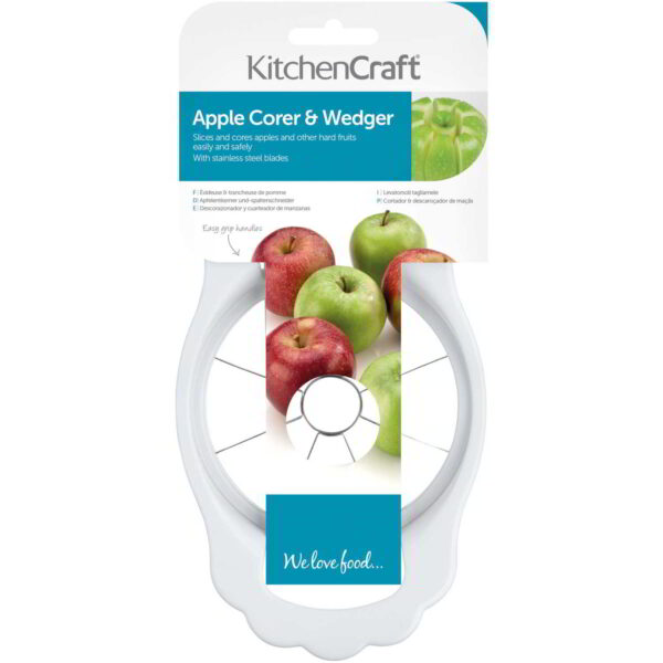 Õuna viilutaja plastik valge KitchenCraft
